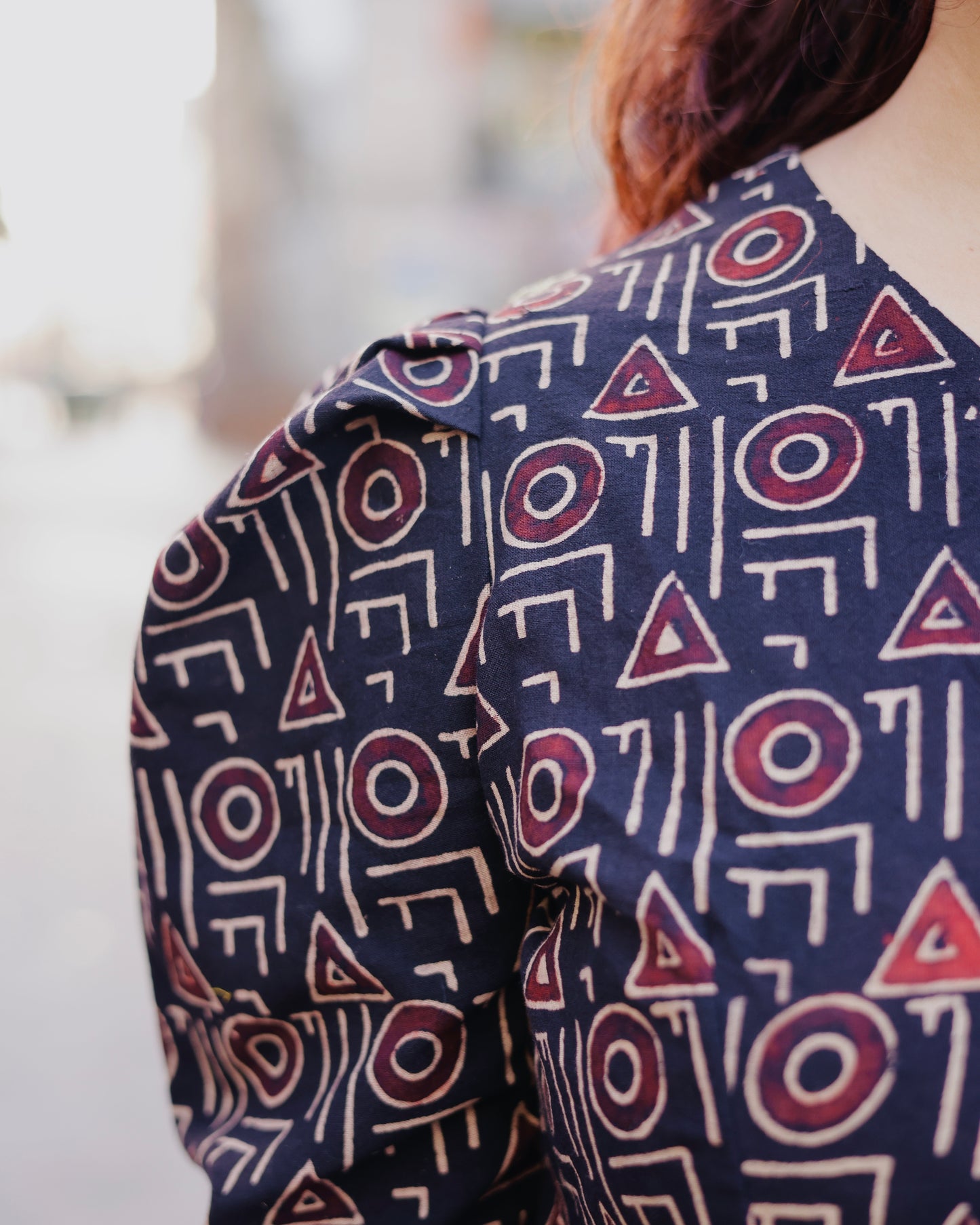 Jamun Block Printed Top