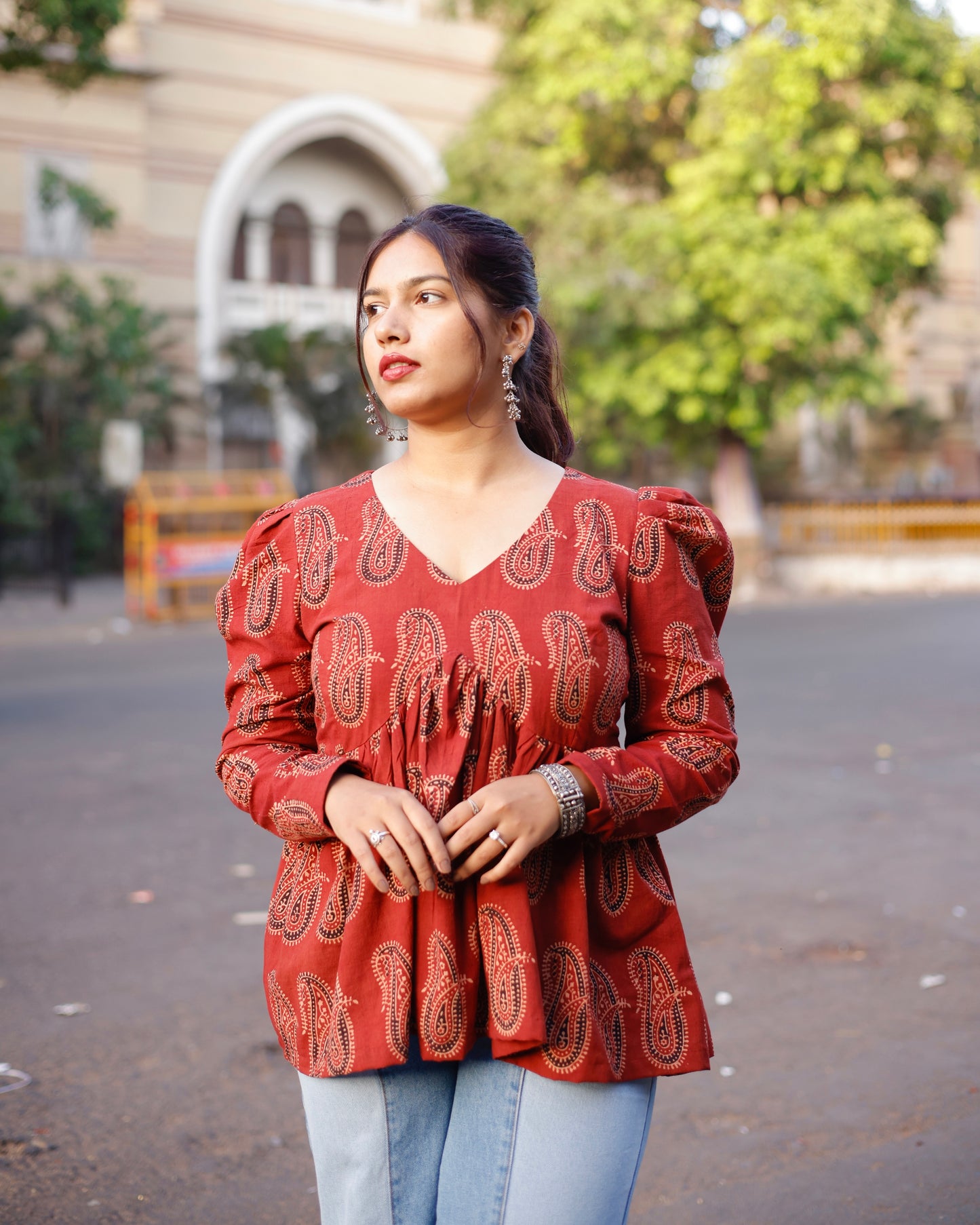 Anaar Block Printed Top