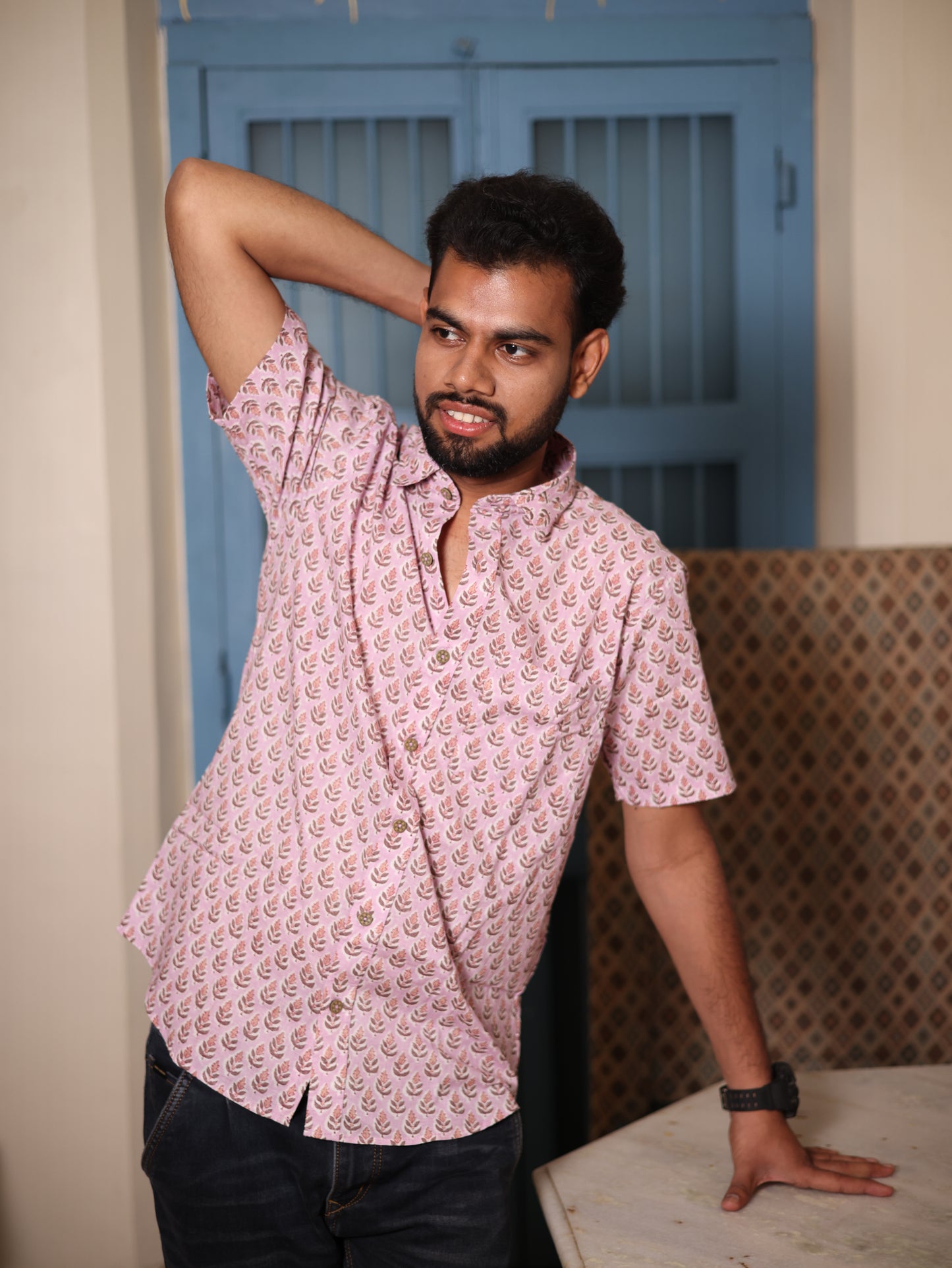 Blossom Blockprint Shirt