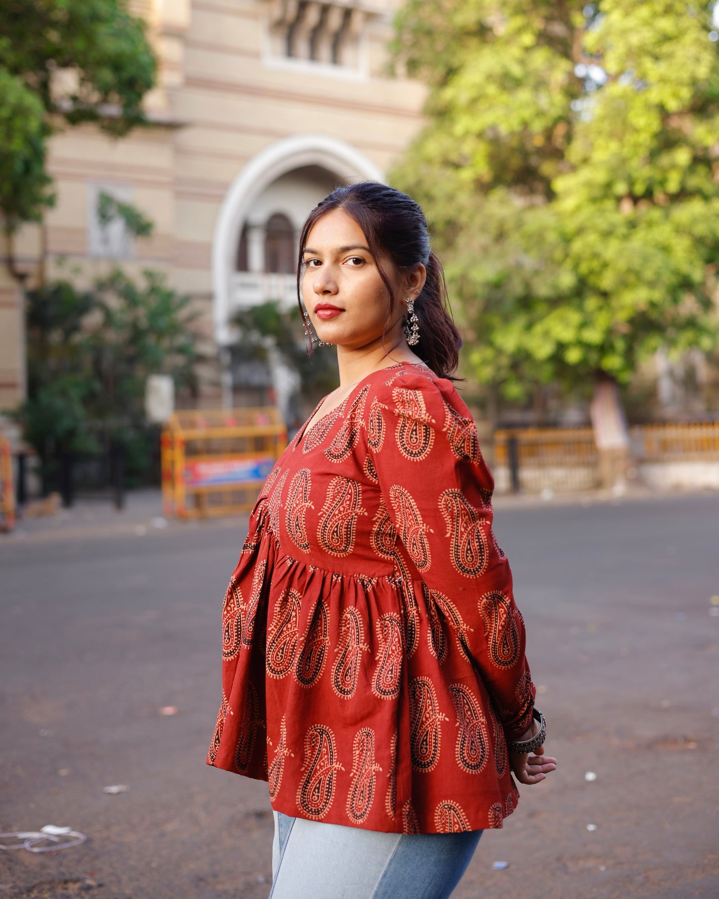Anaar Block Printed Top