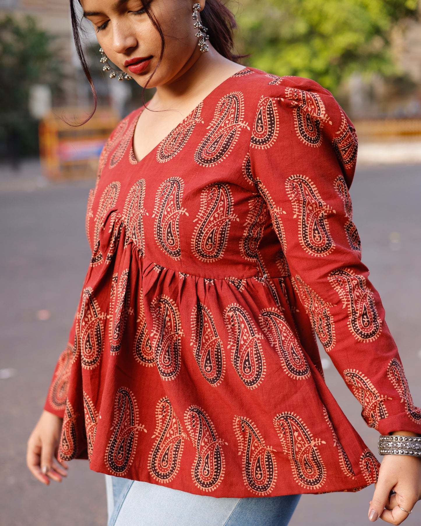 Anaar Block Printed Top