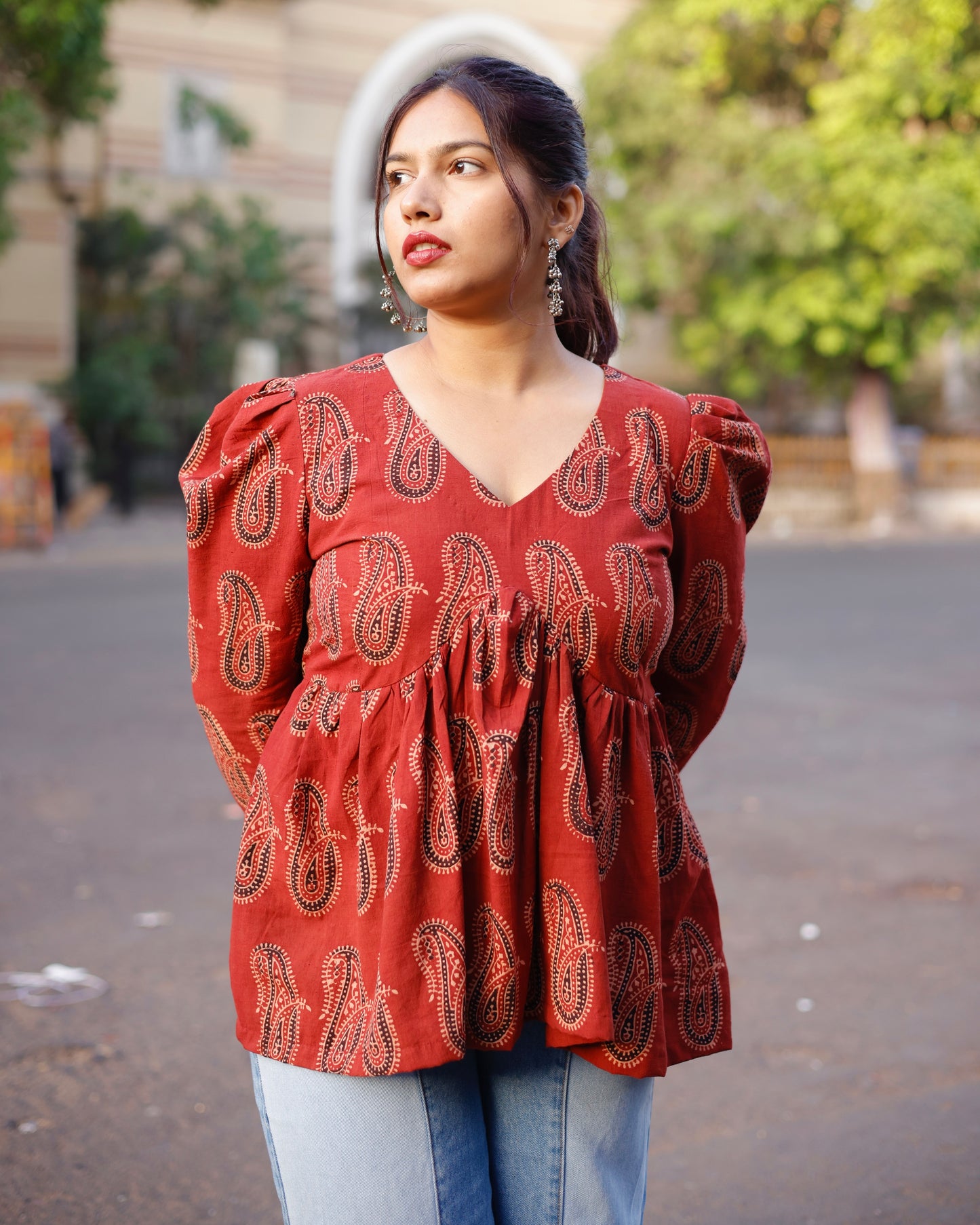 Anaar Block Printed Top