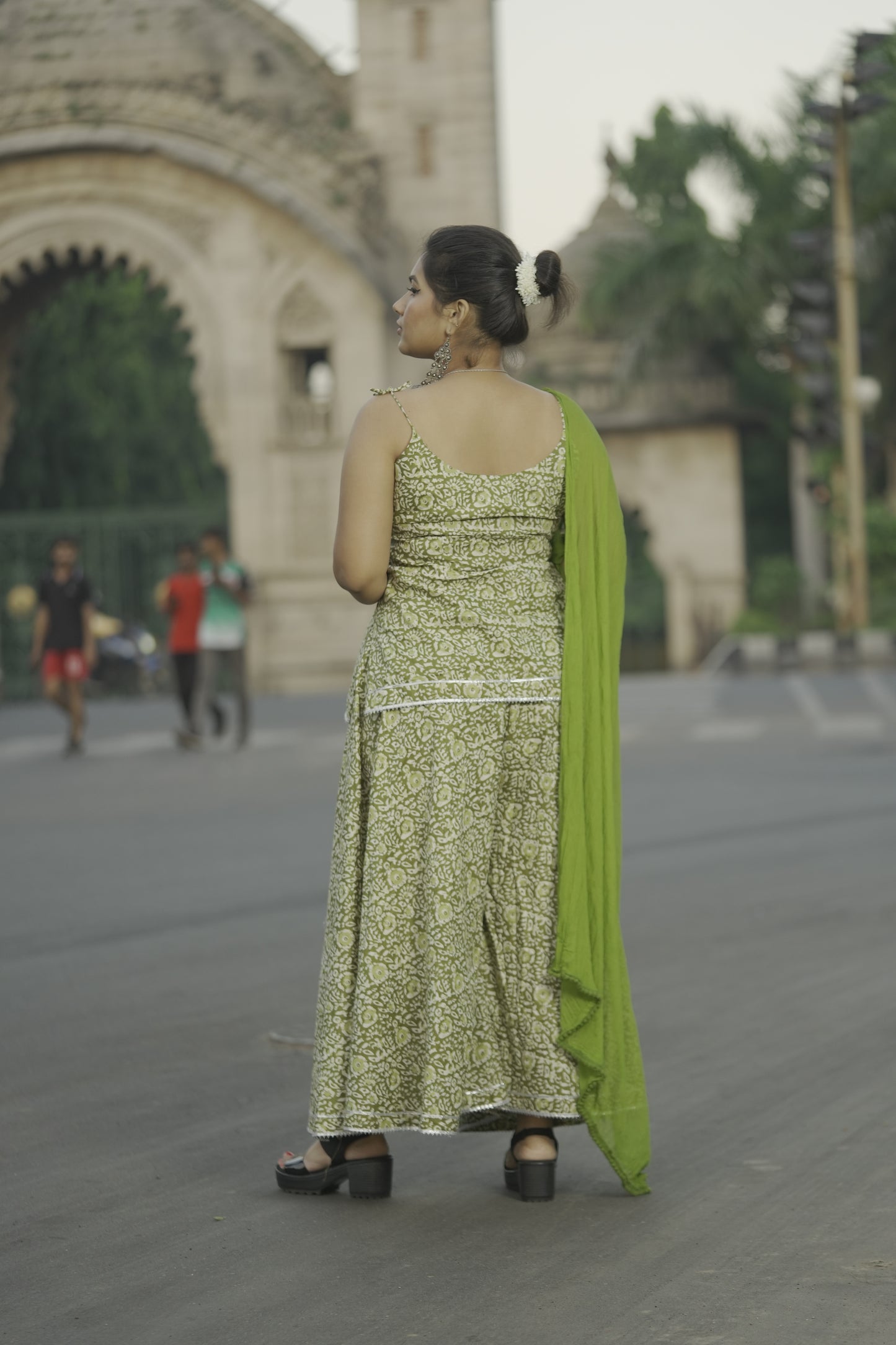 Phooljhadi Blockprint Palazzo Set