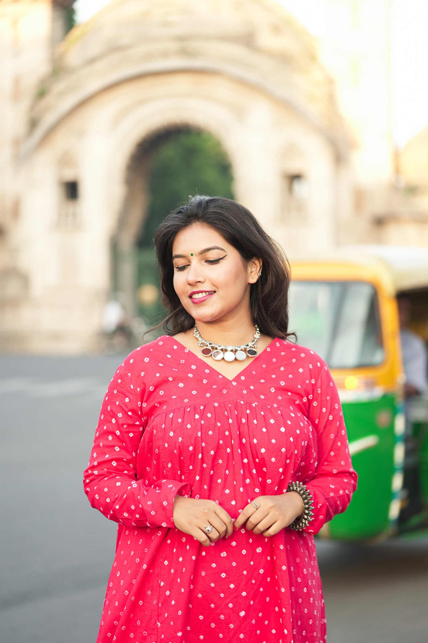 Rangoli Bandhani Kurti Set