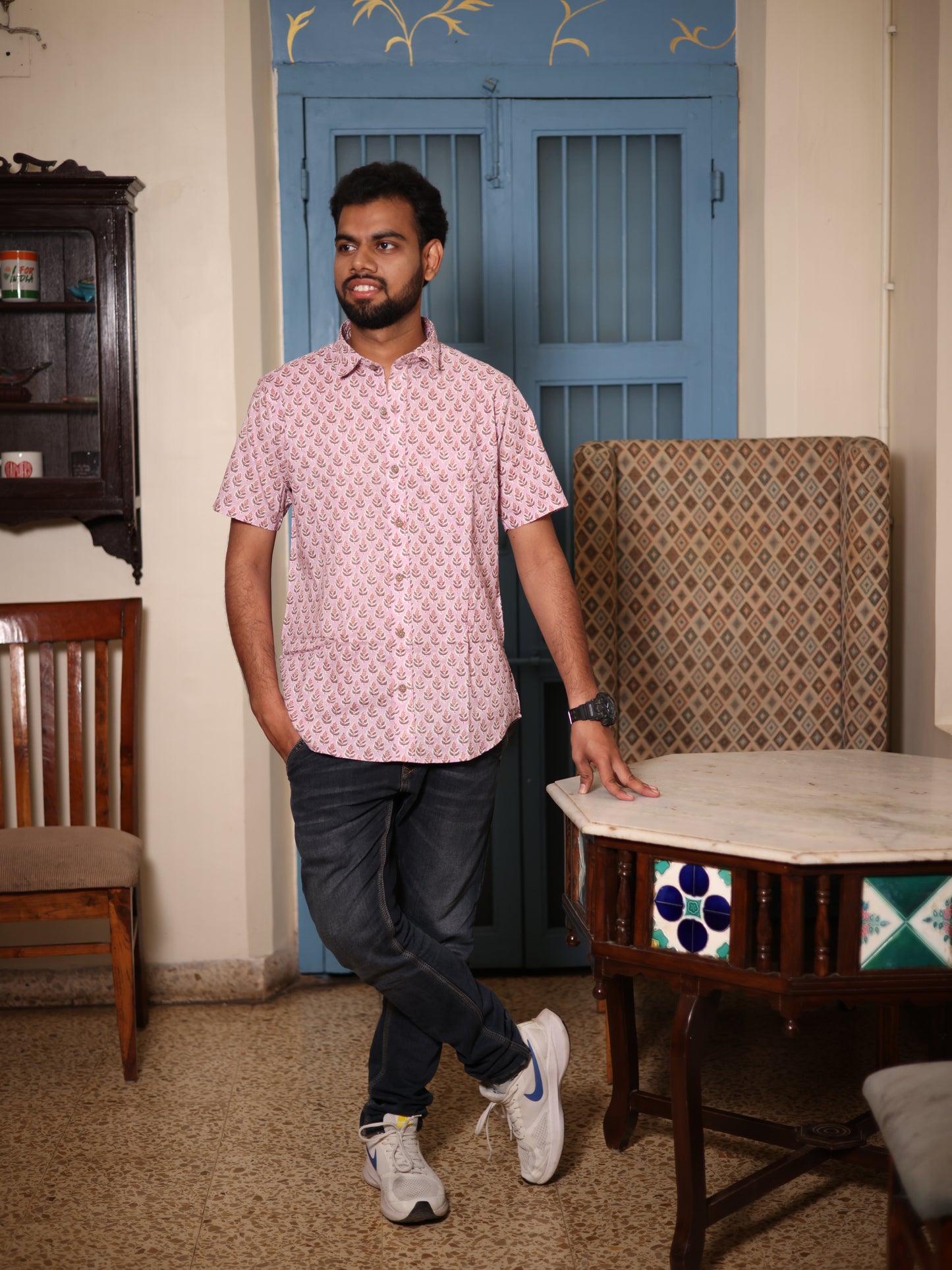 Blossom Blockprint Shirt
