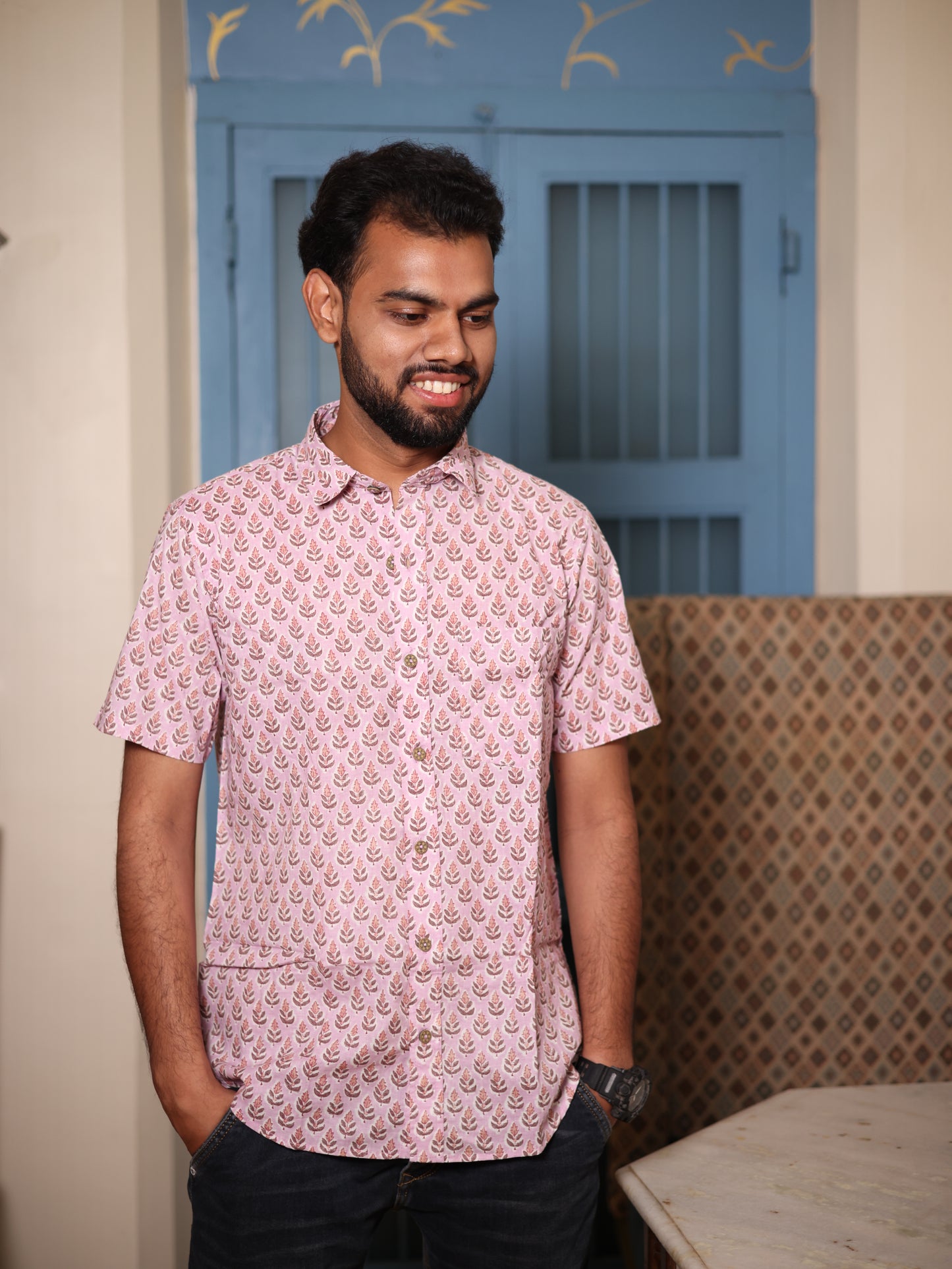 Blossom Blockprint Shirt